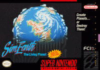 Sim Earth the Living Planet Super Nintendo US box art